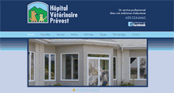 Desktop Screenshot of hopitalveterinaire.com