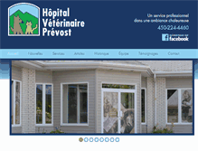 Tablet Screenshot of hopitalveterinaire.com